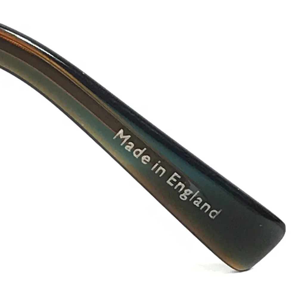 Tom Davies Eyeglasses Frames TD754 Col. 2266 Matte Black Blue Horn 57-18-145